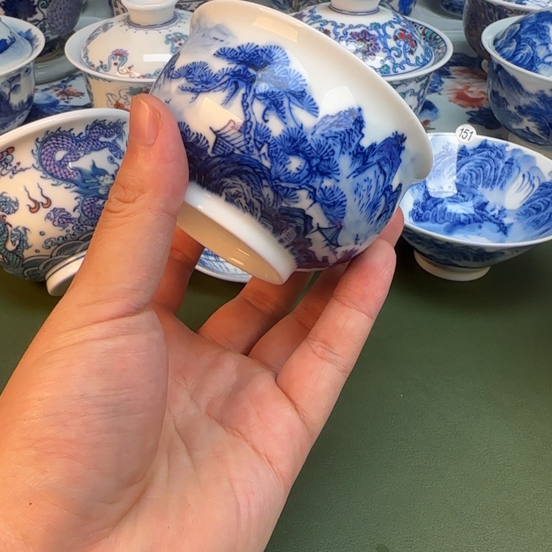 彦祖纯手工手绘茶具115