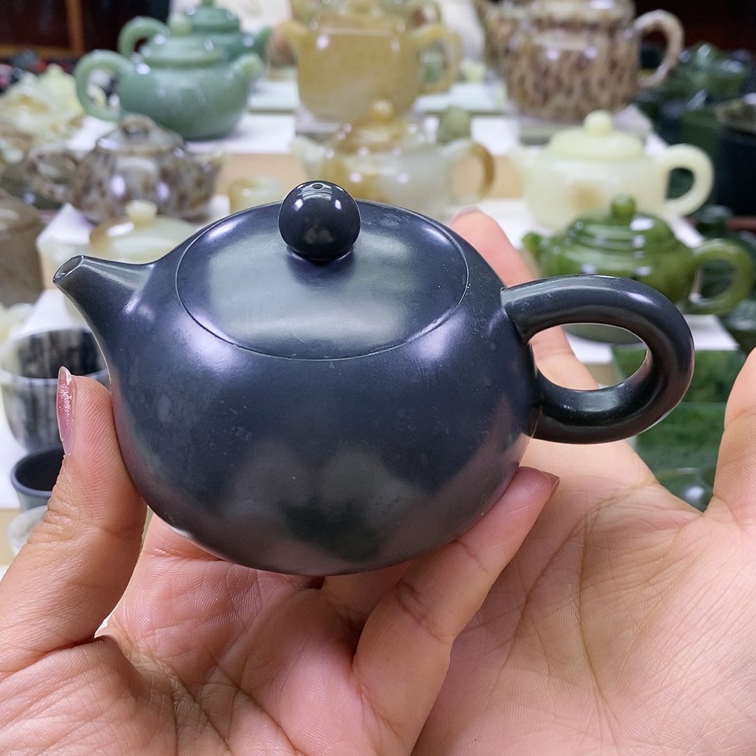 和田玉茶壶 微瑕未镶嵌