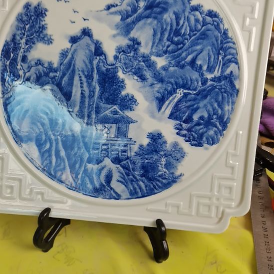 冰***泉景德镇釉下彩手绘釉下彩青花