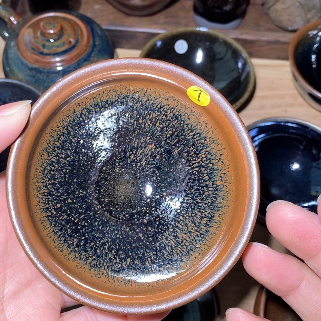 茶盏原矿釉建盏茶杯