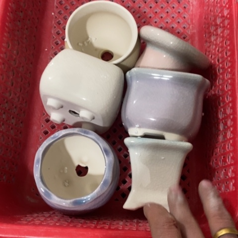 红陶花盆微瑕介意勿拍