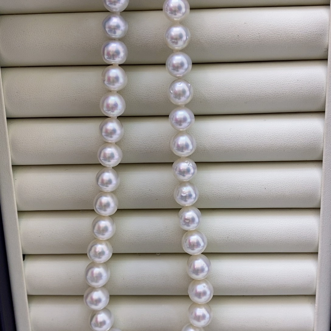 海水珍珠项链银S925镶嵌