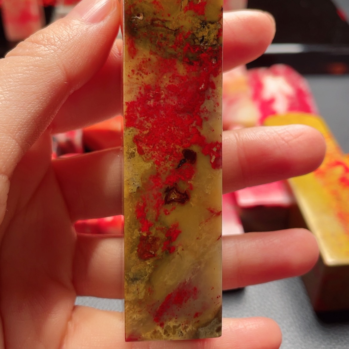 【闪购商品】昌化鸡血石无****7邵氏鸡血石