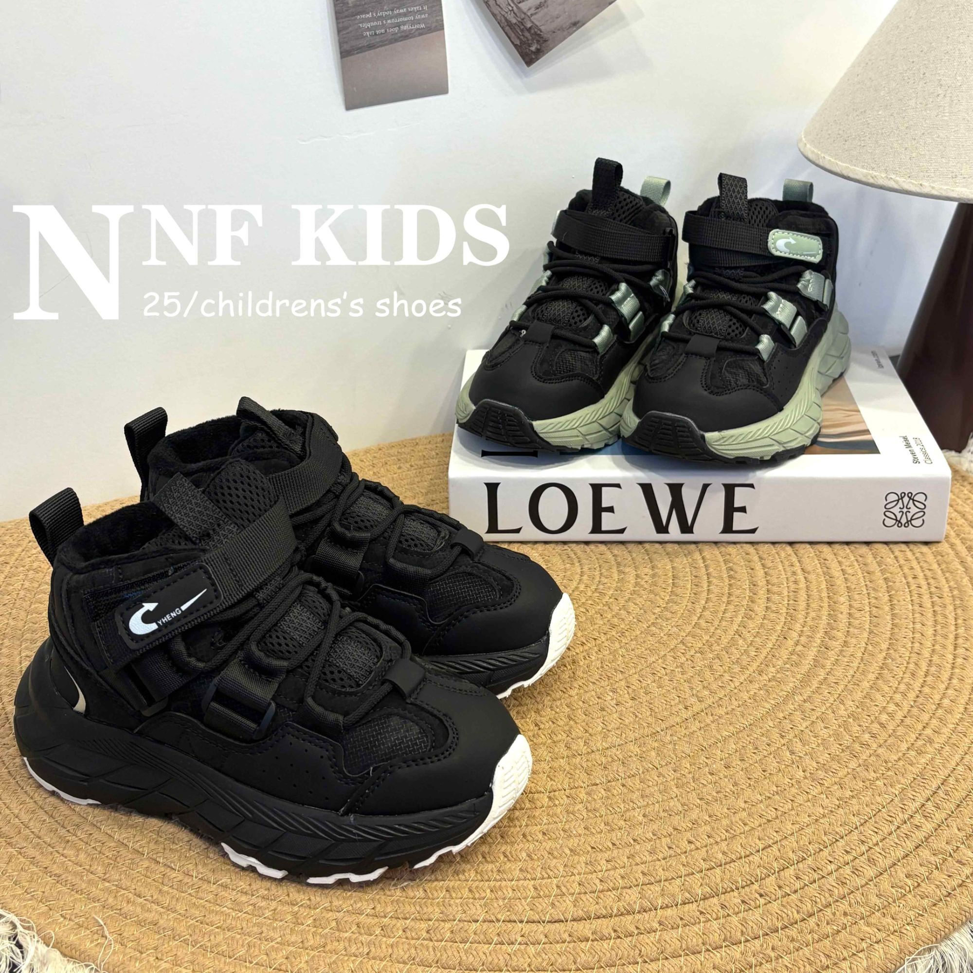 【加绒高帮】2025新款NNF加绒大棉高帮运动透气魔术贴防滑板鞋