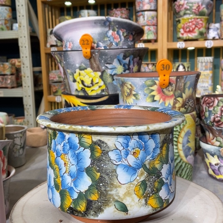 红陶景德镇艺术手绘作品