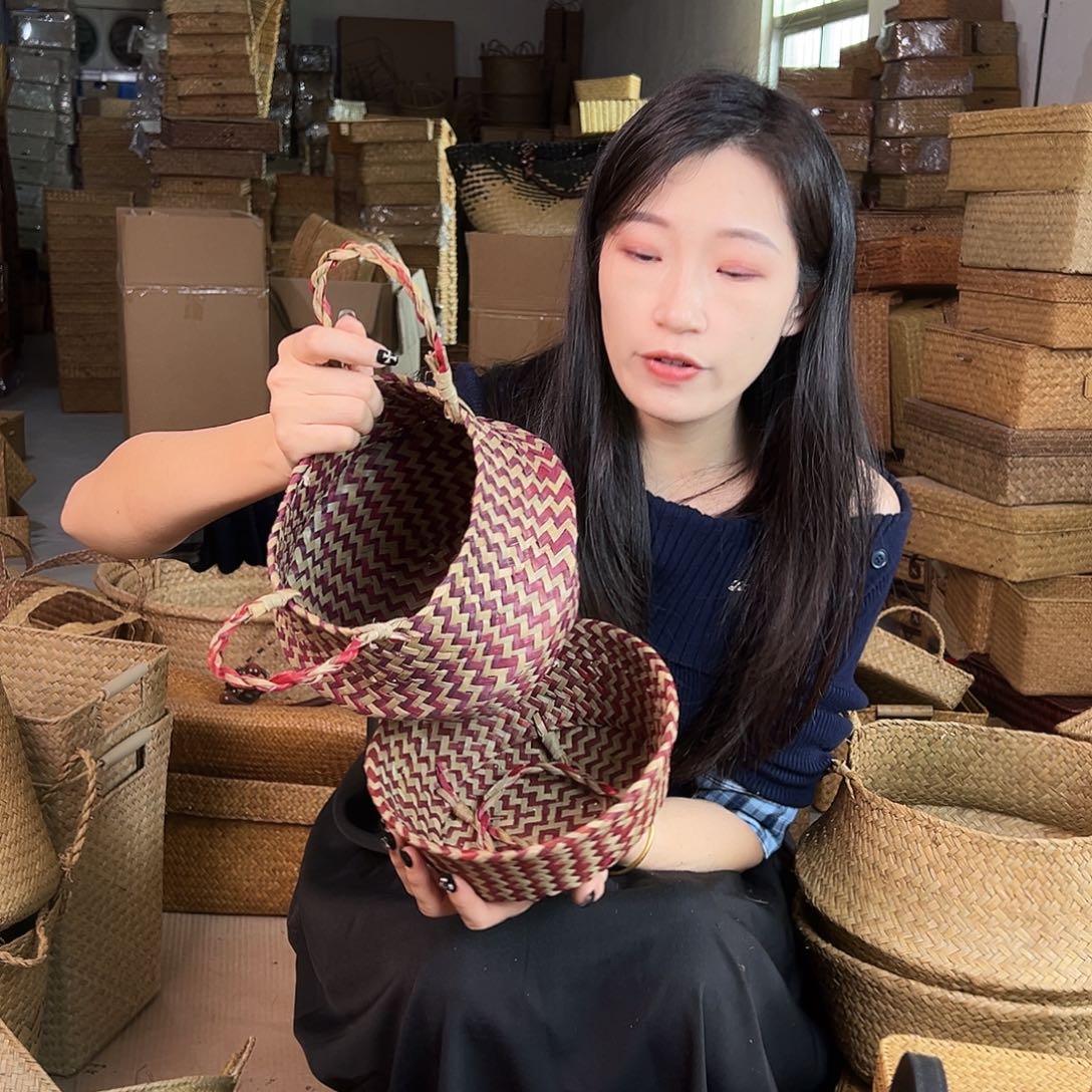 草编包/草编收纳盒微瑕疵