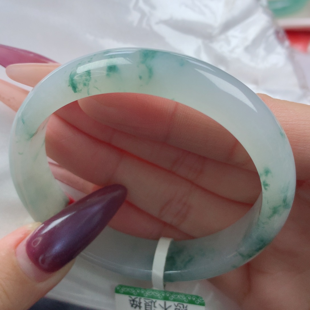 未镶嵌手镯翡翠缅甸天然翡翠A货56.5贵妃