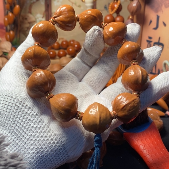 朱***累手串/手链橄榄核2.3三花铁盒