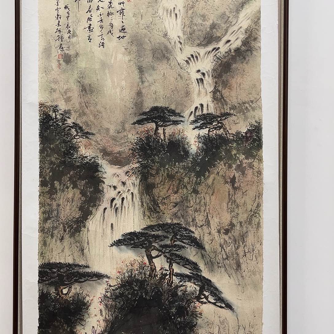 国画艺术家真人手绘