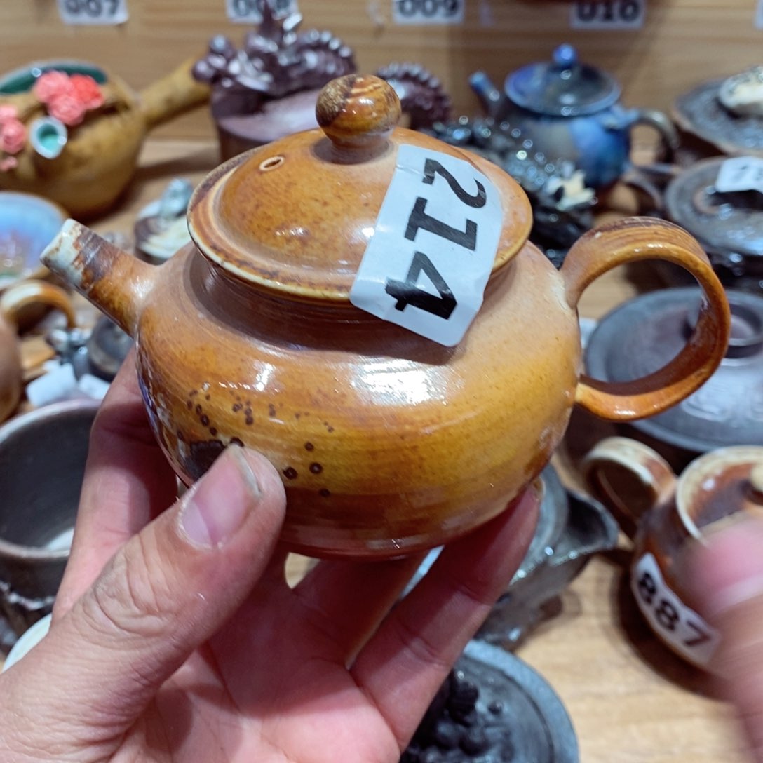 柴烧茶具陶瓷杯子