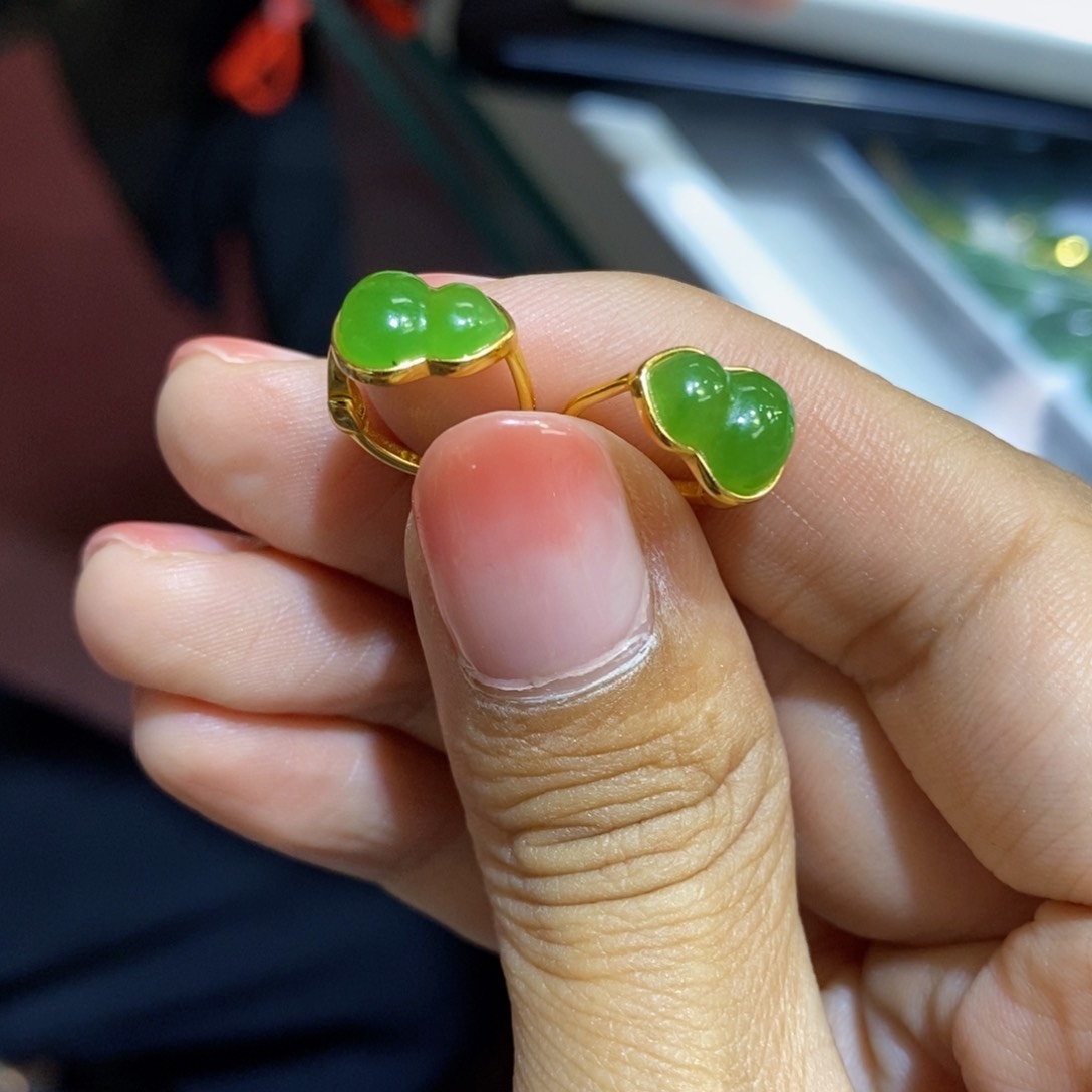 和田玉银S925镶嵌耳饰多样性拍一发一