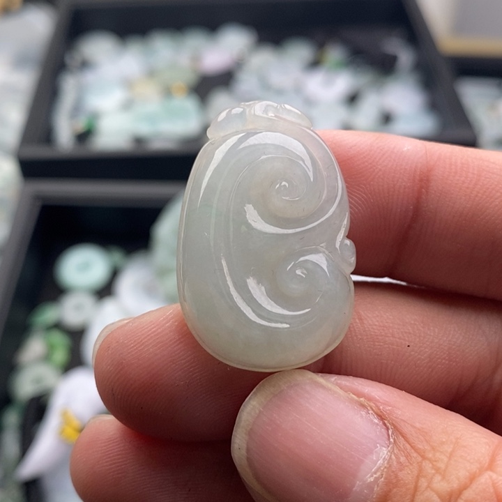 煮***煮翡翠未镶嵌吊坠(不含链)