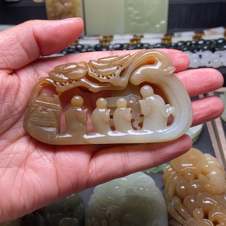 颈饰未镶嵌和田玉东***力