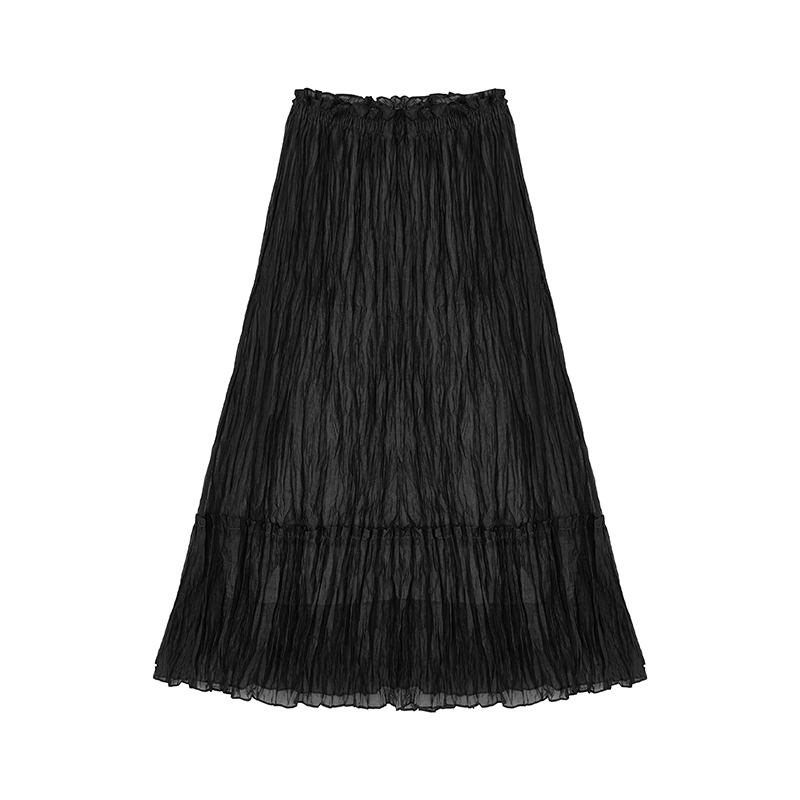 【昕怡粉丝专享】无规律褶皱半身裙N2097