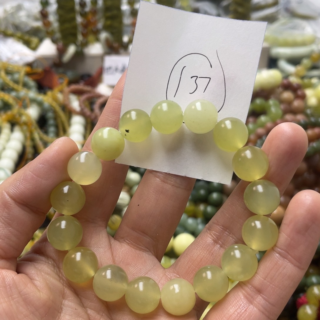 蛇纹石玉手链未镶嵌