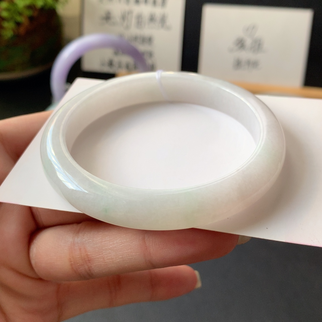翡翠未镶嵌手镯3号57.6-9.7-8.1超级强推