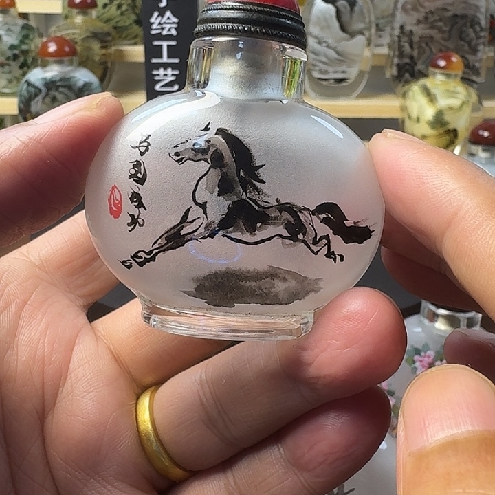 鼻烟壶手工绘制包邮80马