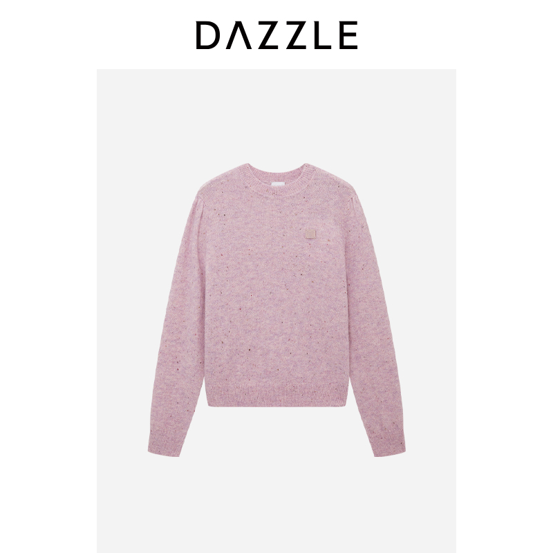 【周四上新】DAZZLE 地素毛衣25年冬季羊驼毛混纺针织套衫2J4E454