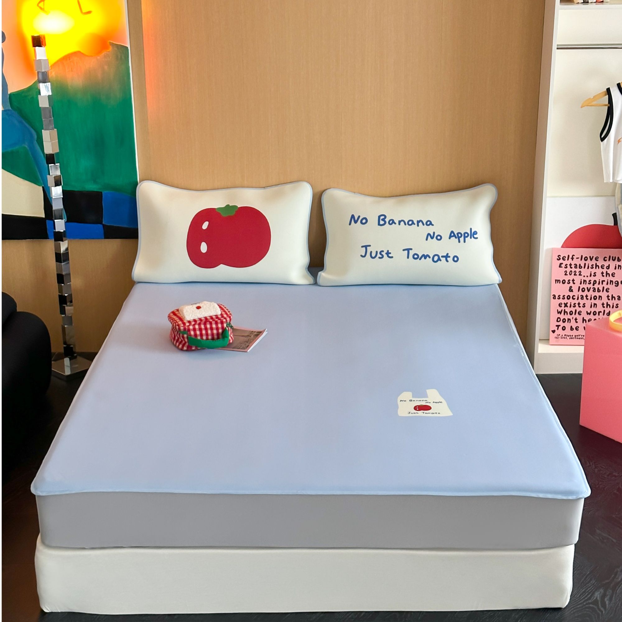 CHICHIMOLA冰纤维凉席夏可机洗抗菌防螨空调A类清凉冰丝床笠软席