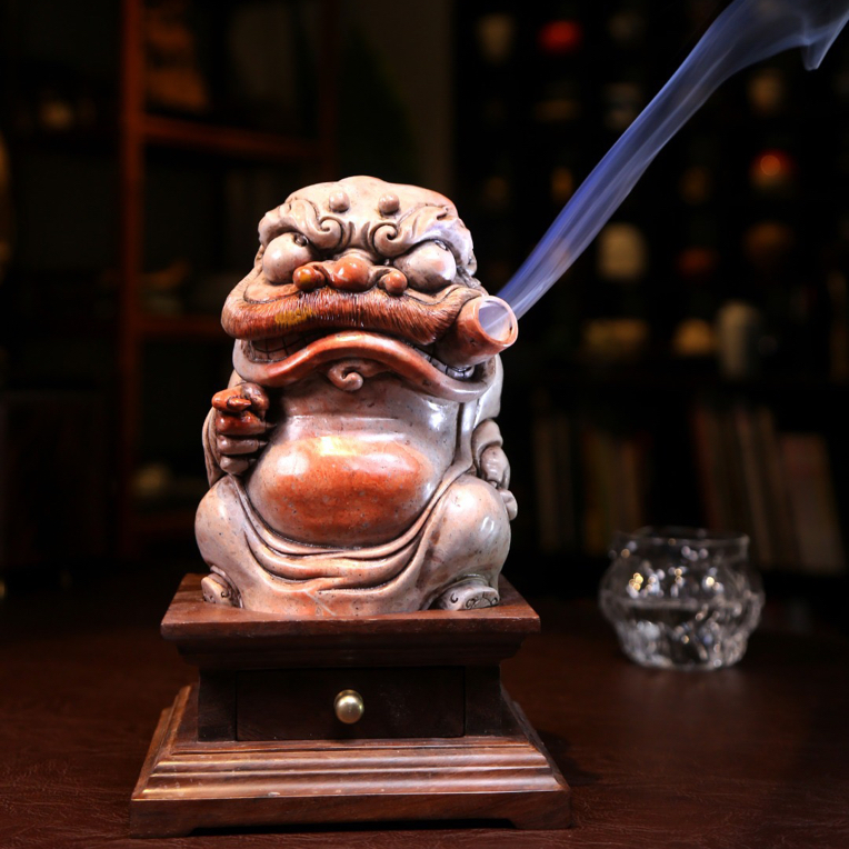 【重器醒狮】手工文玩空间摆件香炉意境有趣创意礼品