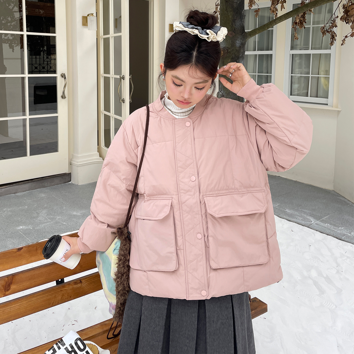 大码胖mm显瘦保暖棉服女款2025新款冬装独特超好看夹棉棉衣厚外套