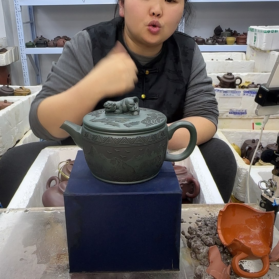 茶壶紫砂宜兴紫砂壶瑕疵处理