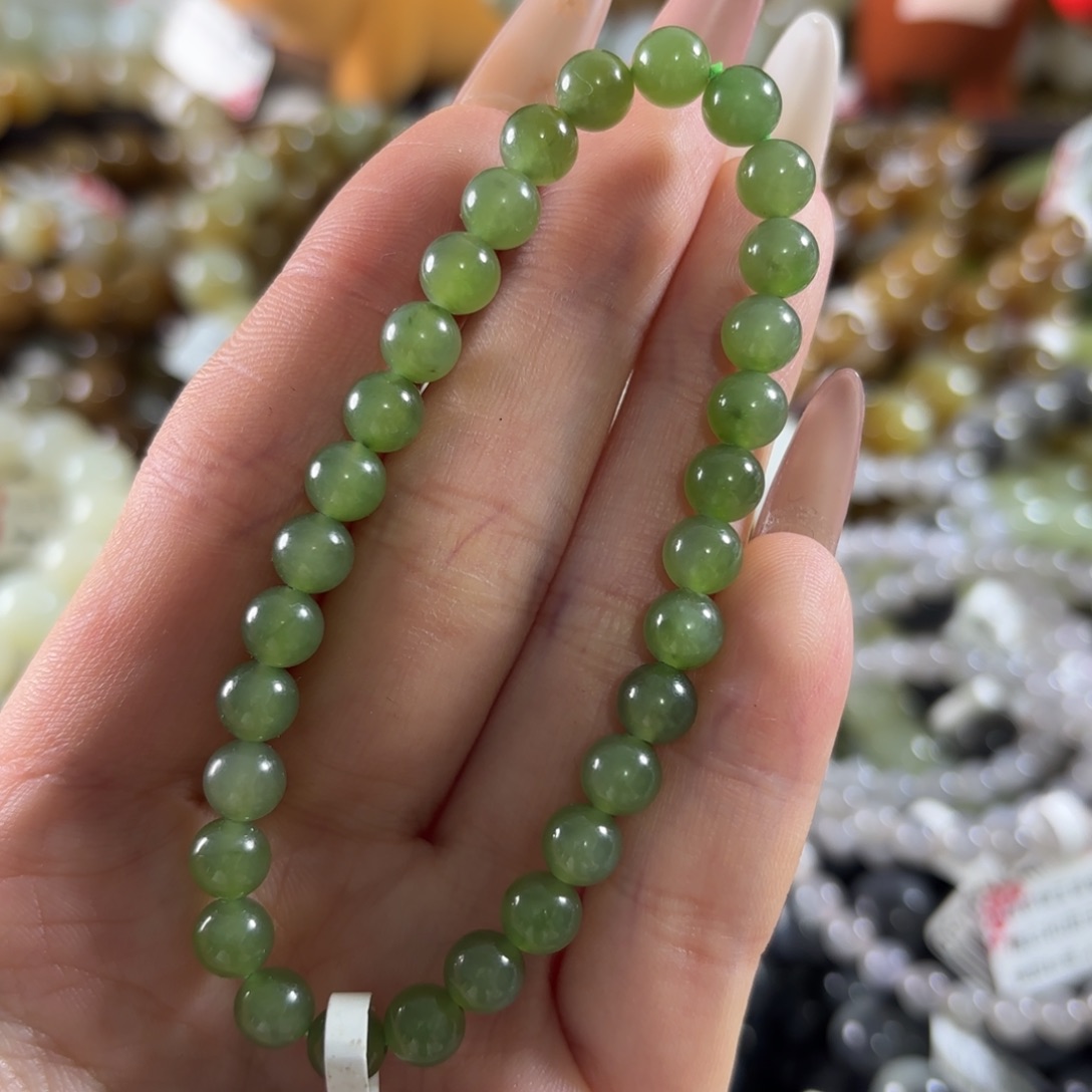 和田玉未镶嵌手链124