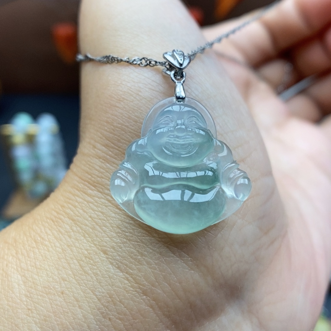 【闪购商品】颈饰银S925镶嵌翡翠74