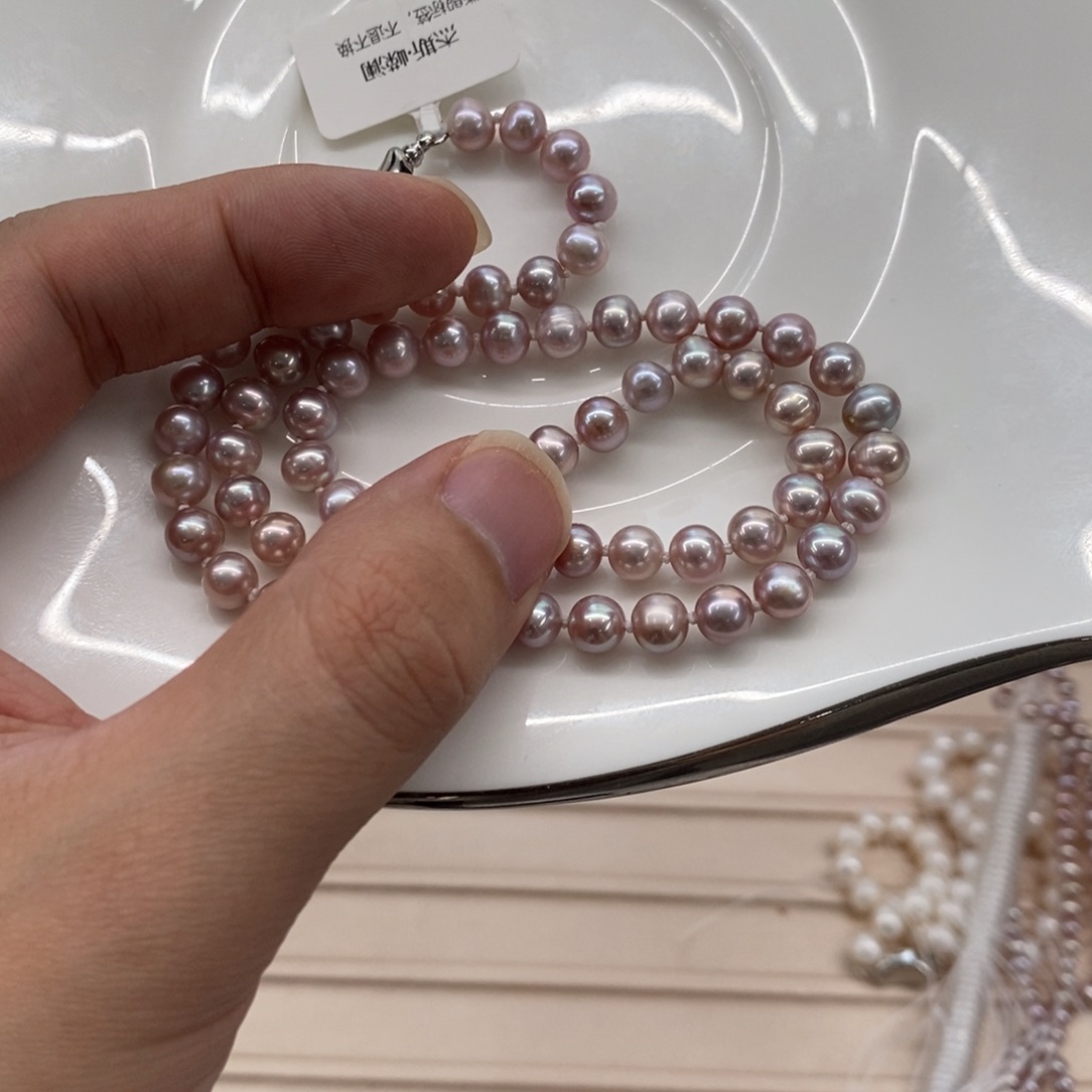 颈饰淡水珍珠合金5.5-6.5项链微瑕