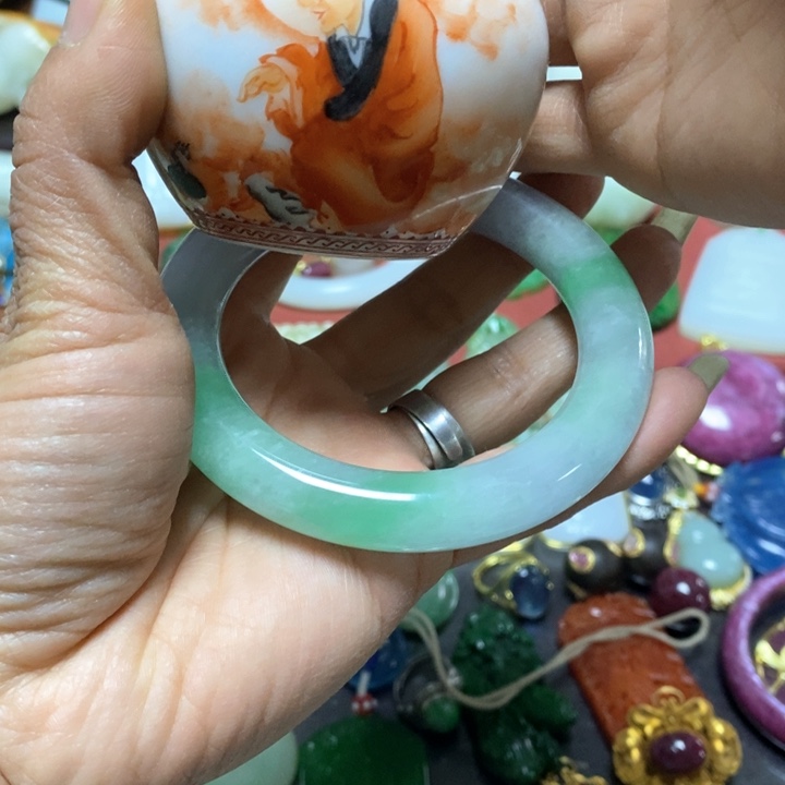 瓷片杭****师精美好好看漂亮大器