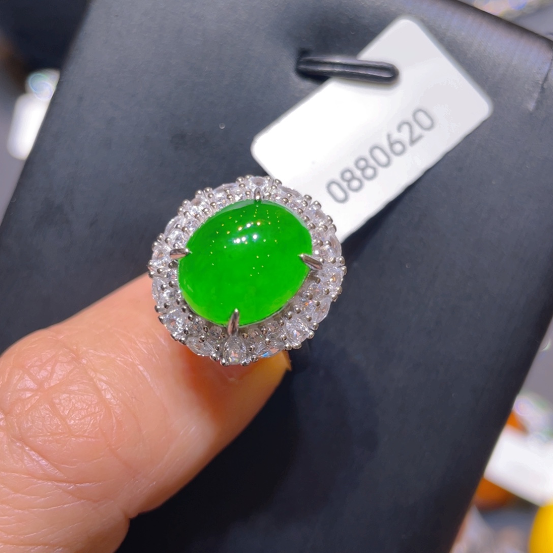 翡翠银S925镶嵌颈饰