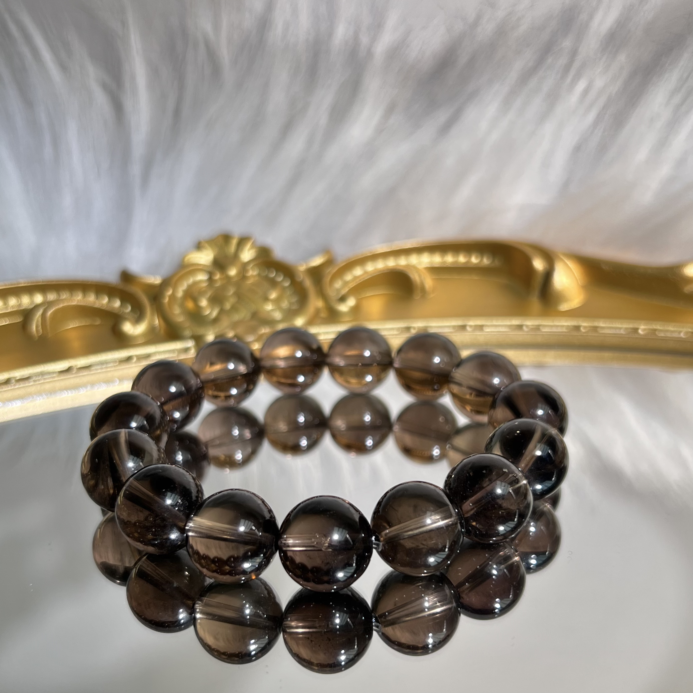 天然净体茶水晶单圈手串-A112多样性发其一