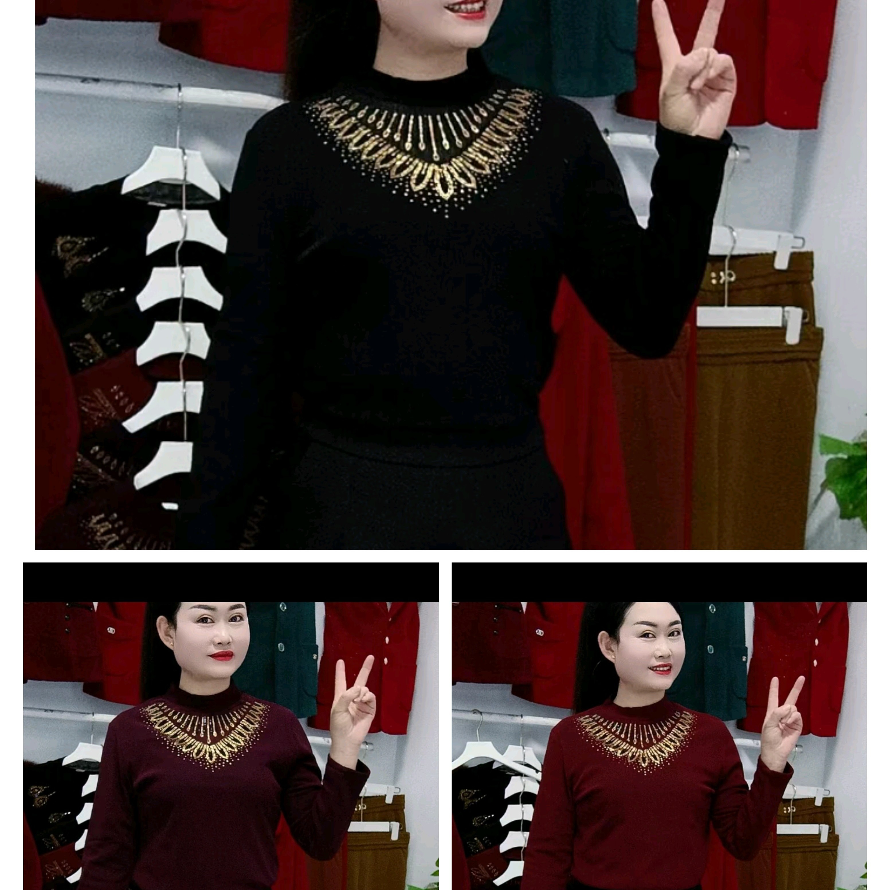 新款加绒小凤尾花（网纱）