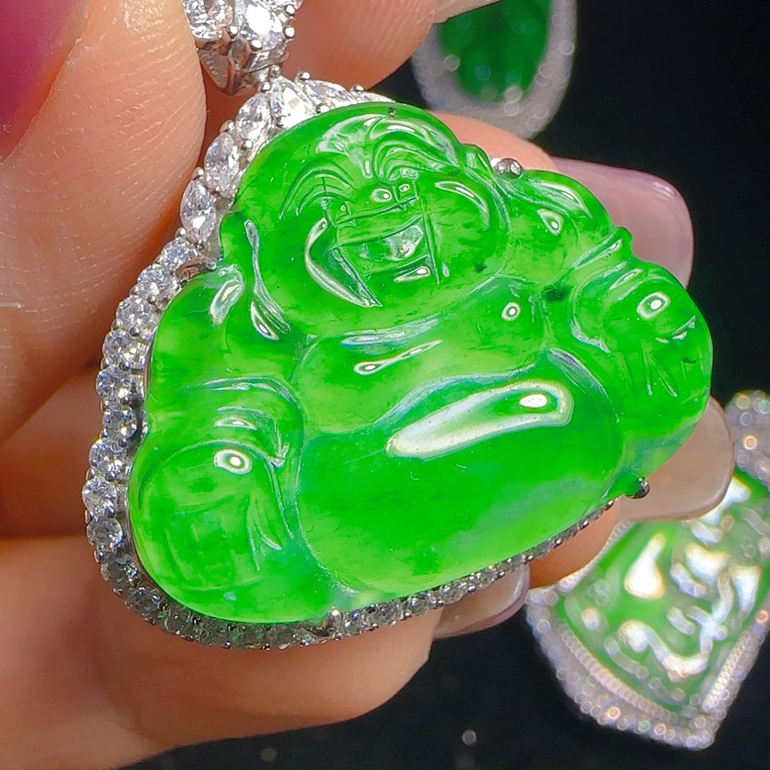 翡翠吊坠(赠链)银S925镶嵌