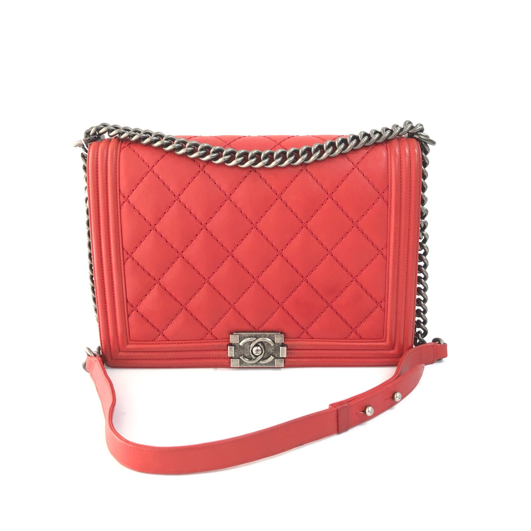 95新 Chanel/香奈儿 安洁利严选 超大号leboy单肩包 WHZ501089H