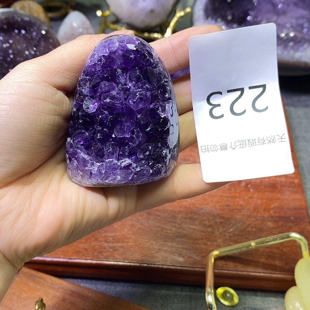 珠宝半成品紫晶未镶嵌