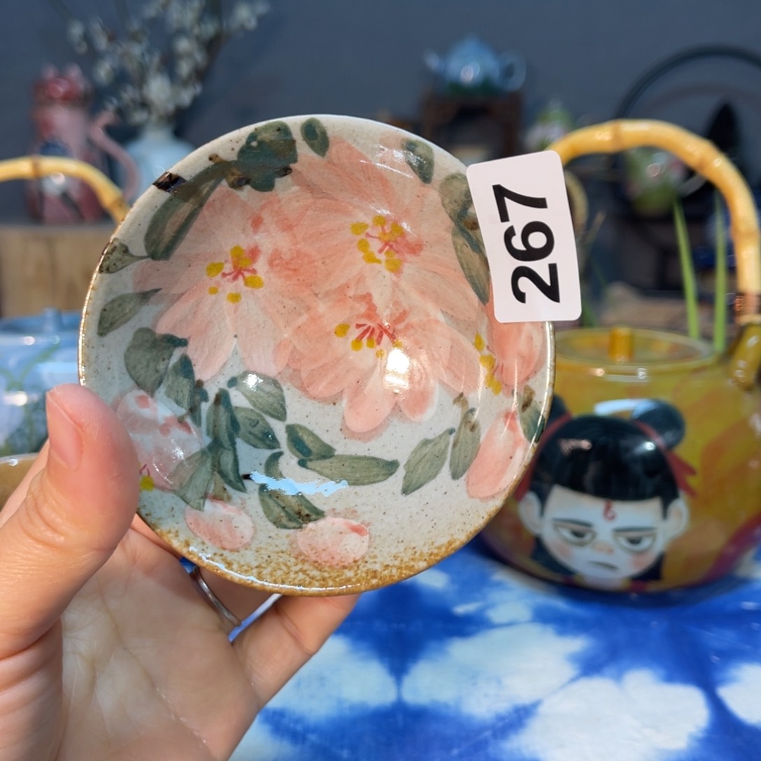 杯素浅陶瓷手工手绘