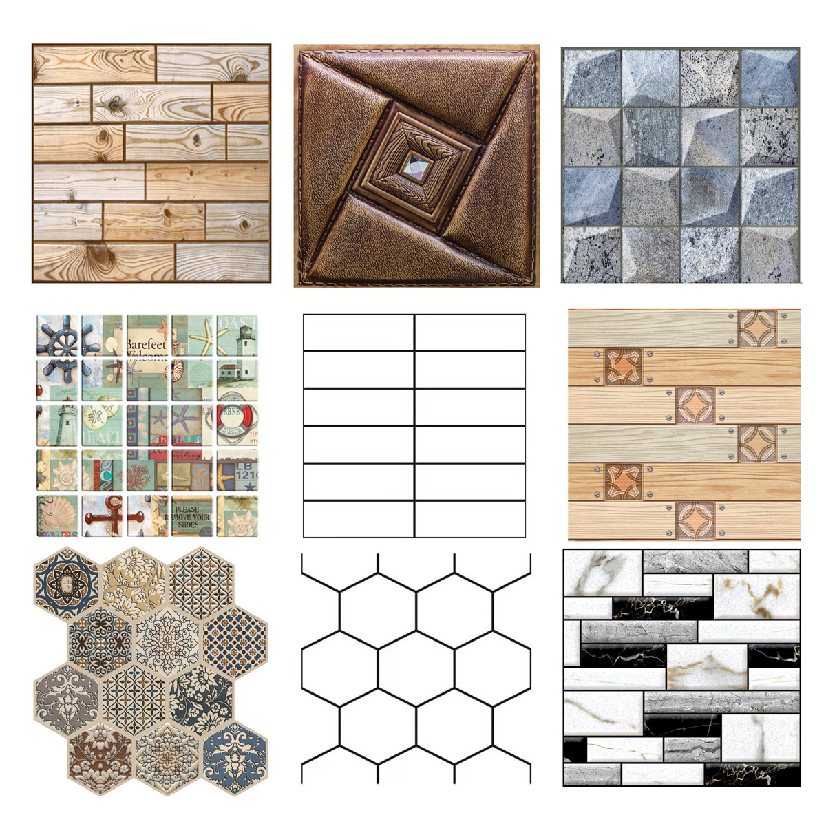 批发墙纸自粘3d立体复古多款式砖块墙贴墙面翻新泡沫墙贴贴纸