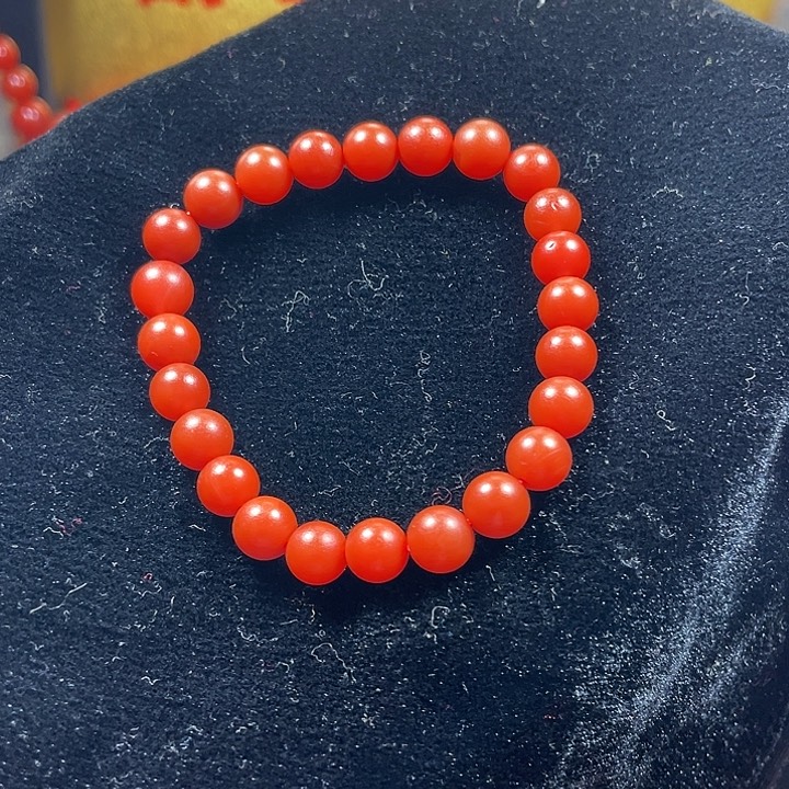 南红玛瑙未镶嵌手链东山五岔路柔光8➕