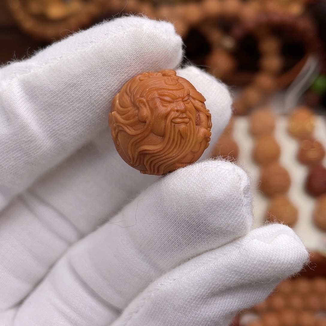 吊坠猴头核桃满工虎关公