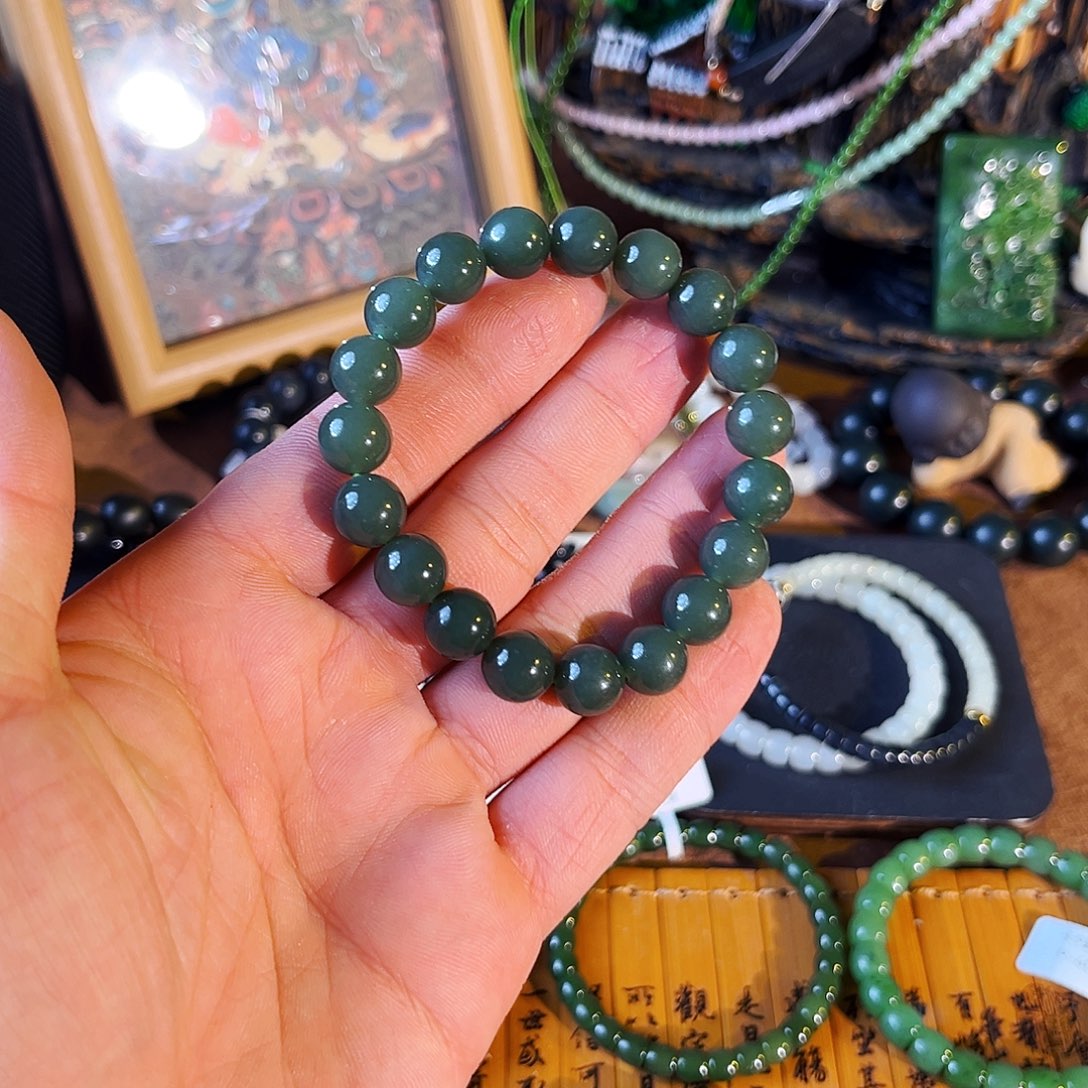 和田玉未镶嵌手链