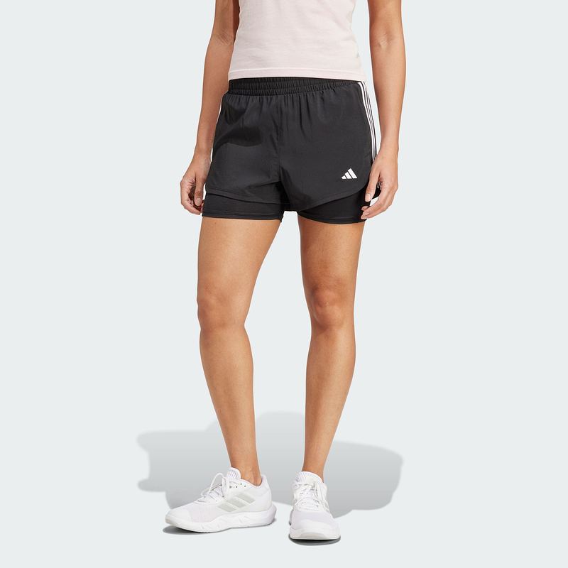 阿迪达斯 （adidas）女子2-IN-1 PACER训练休闲短裤JJ3116