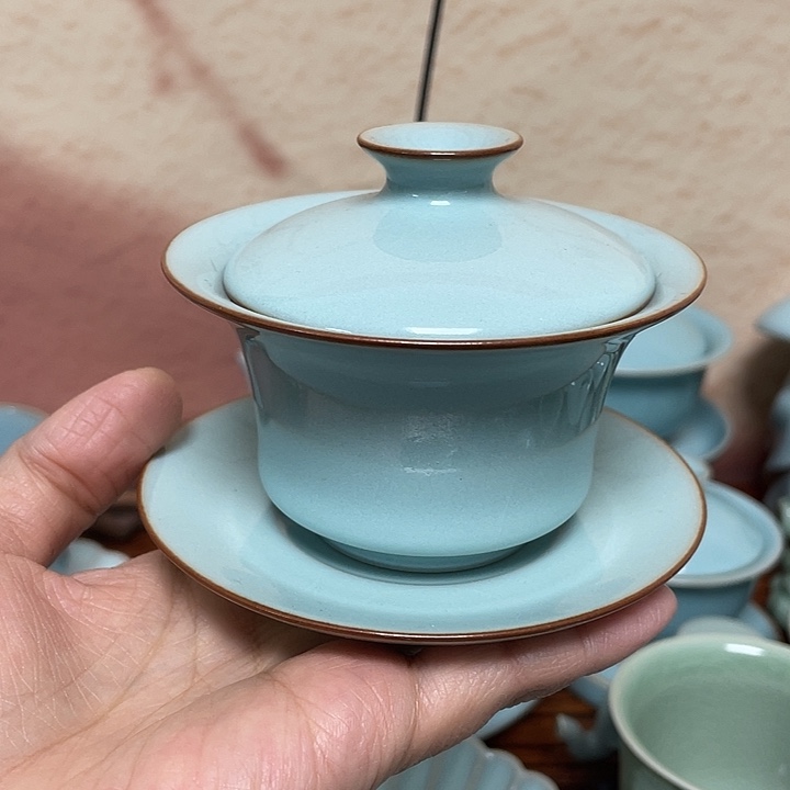 盖碗郗奎奎全手马蹄三才盖碗9钉110