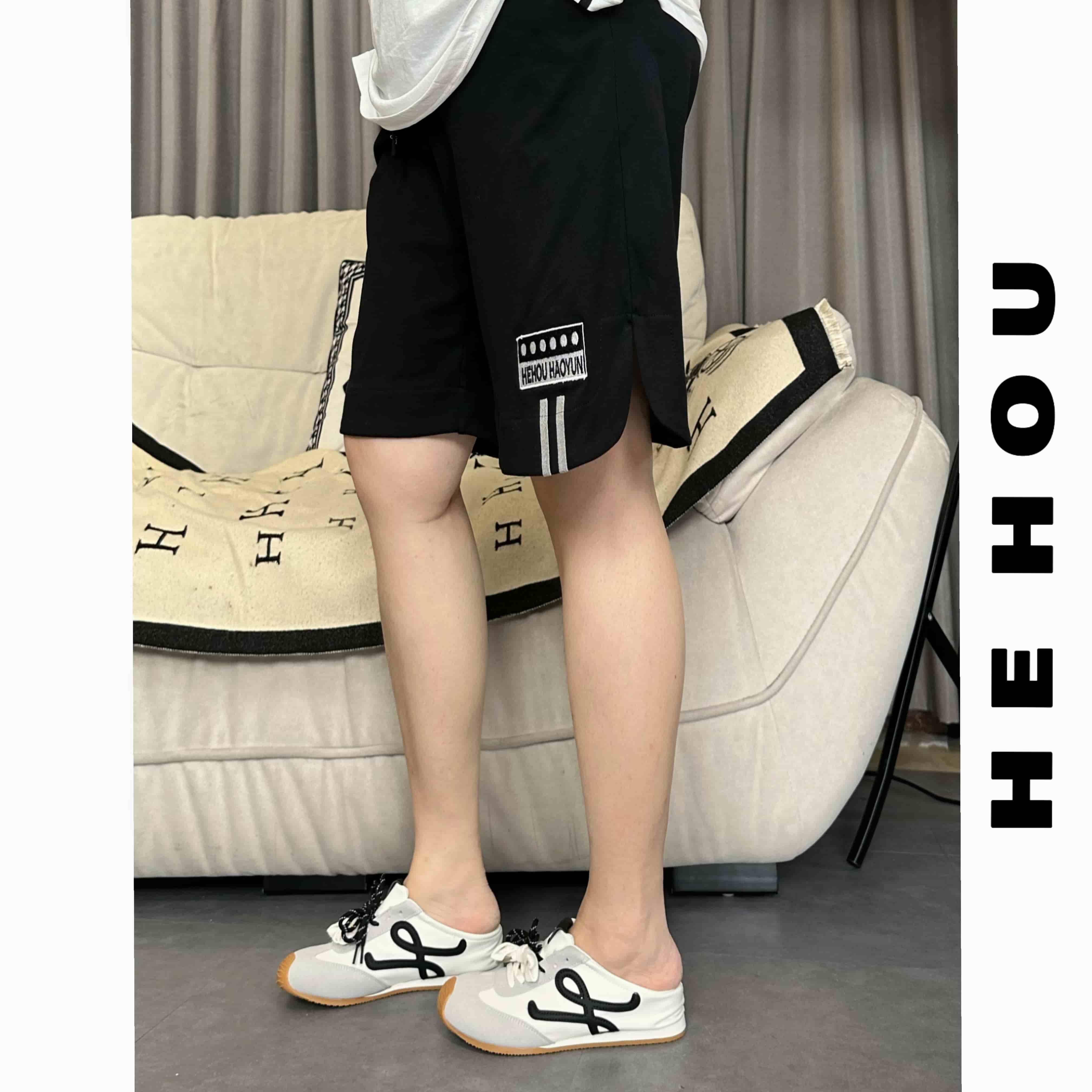 505622 和后大码 运动时尚百搭夏季透气潮流舒适短裤速干宽松