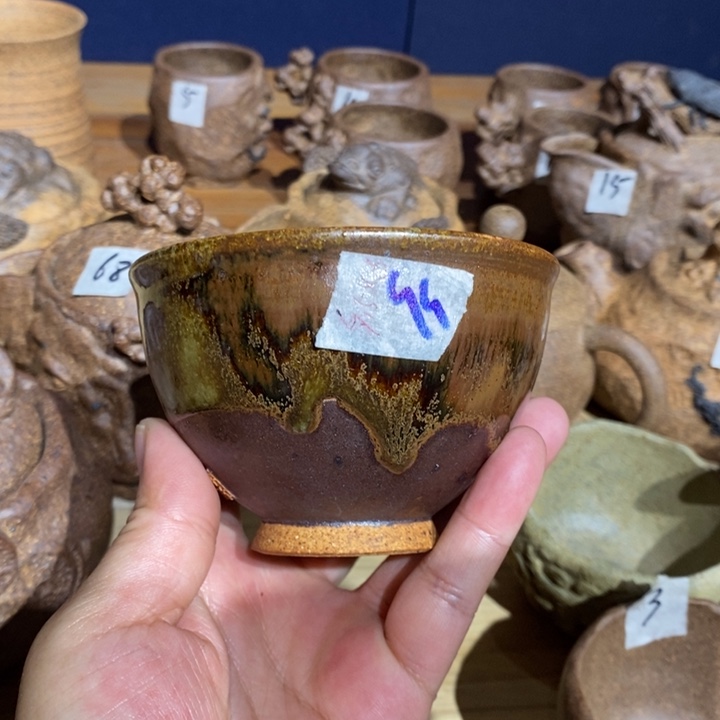 孝木窑手工制作茶杯