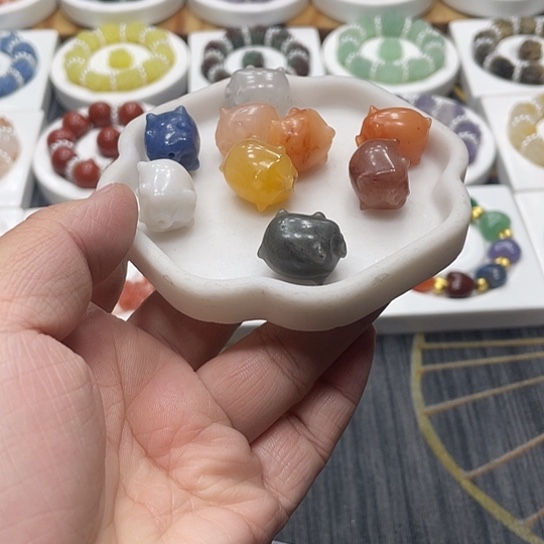 石英质玉（非洲翠）合金个性简约大方时尚