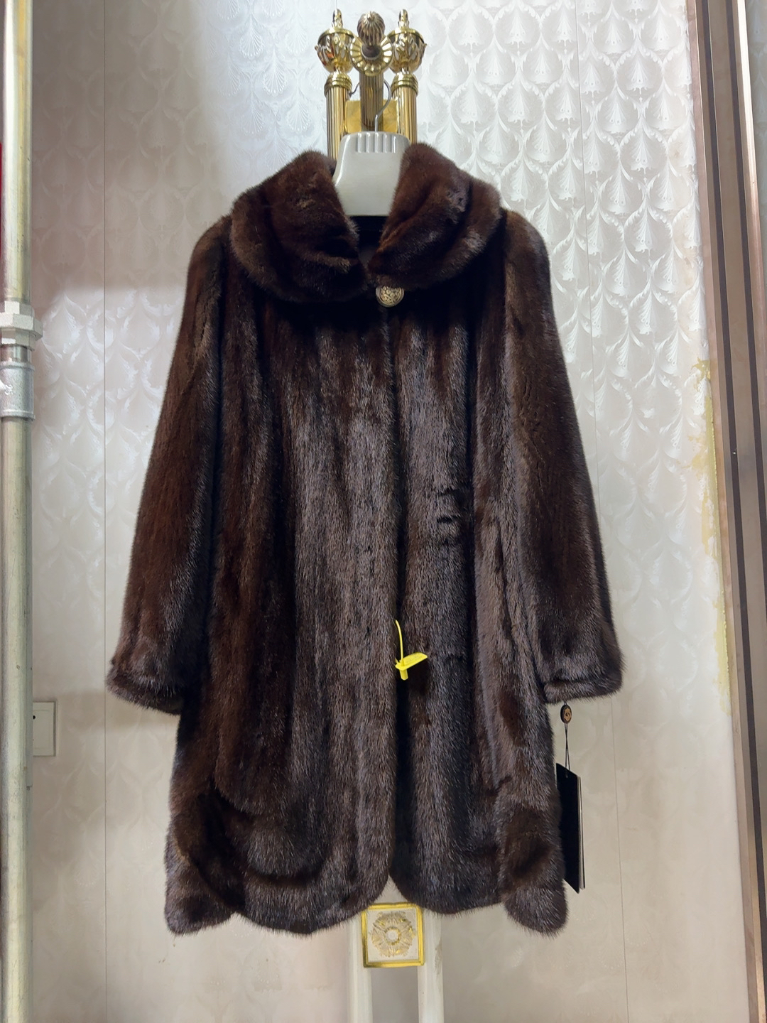 进口貂皮外套 衣长88 胸围118 140斤内穿 支持退换
