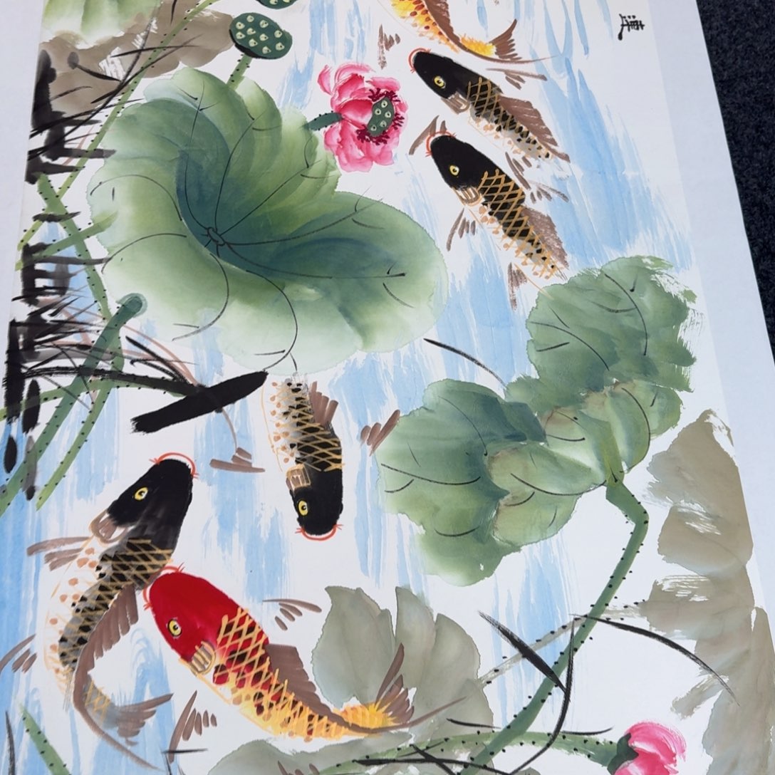 国画国画作品山水花鸟纯手绘