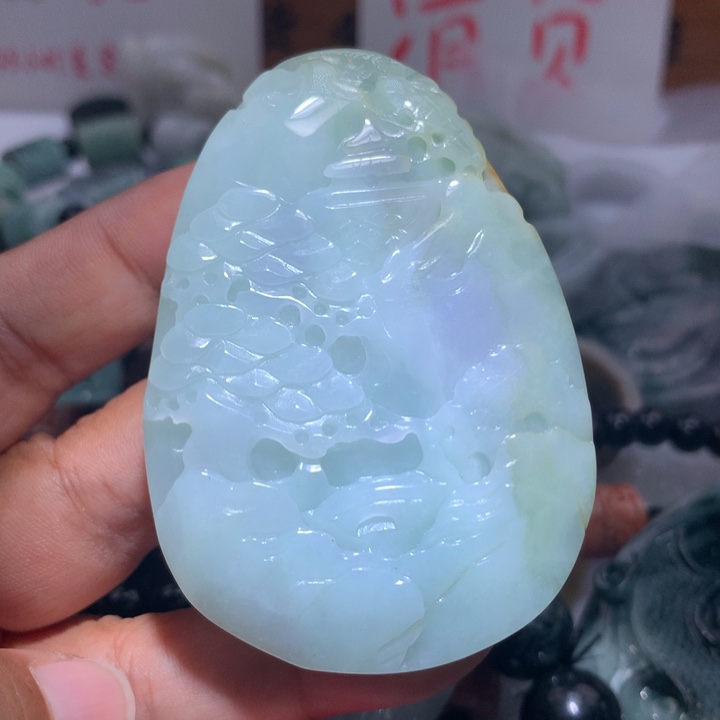 颈饰未镶嵌翡翠保真天然A货翡翠