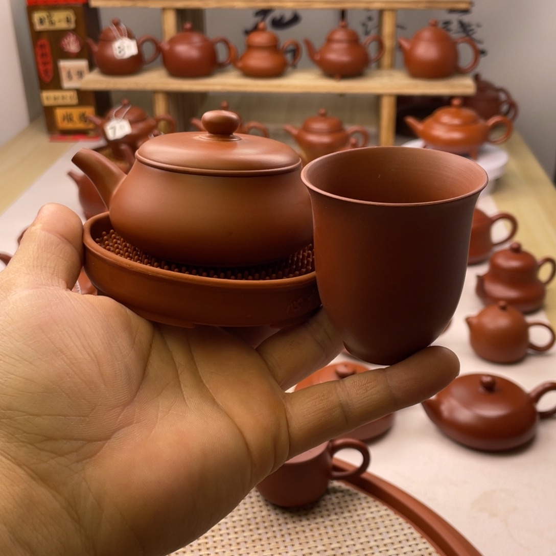 紫砂茶壶吃**乐明炉109毫升送主人杯壶承